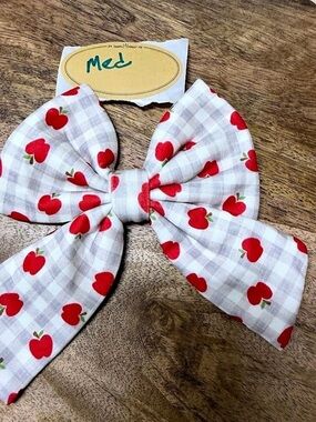 Griffy & Drake Bow Tie Gingham Apple